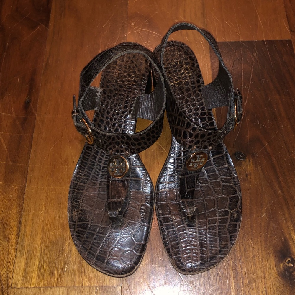 Tory Burch small block heeled sandals size 6 1/2